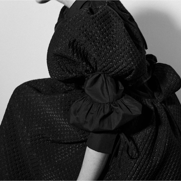 Cecile Bahnsen Dress in textured black size US 6 - Picture 3 of 11